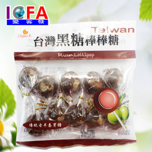 巧益黑糖棒棒糖140g