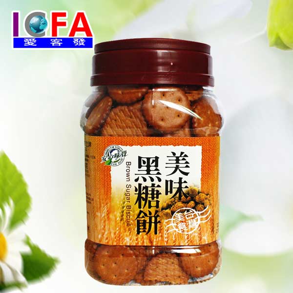 安心味觉黑糖饼干365g/罐